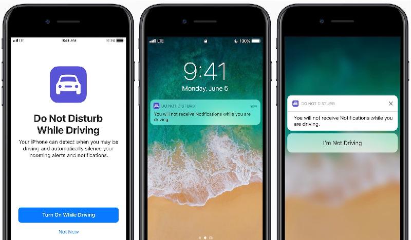 Chế độ “không làm phiền khi đang lái xe”: Apple sẽ giới thiệu một tính năng lái xe an toàn mới trong iOS 11. Tính năng này, được gọi là 