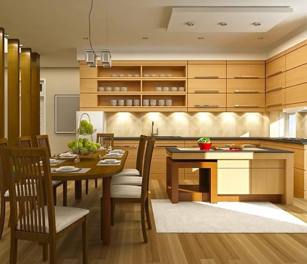 Có rất nhiều loại sàn gỗ dành riêng cho khu vực bếp ăn để người sử dụng lựa chọn.