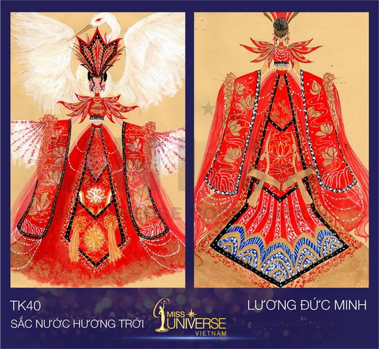 Mẫu thiết kế “Sắc nước hương trời” của thí sinh học lớp 9 Lương Đức Minh đã chiến thắng phần bầu chọn với hơn 12 ngàn lượt like và hơn 800 lượt chia sẻ