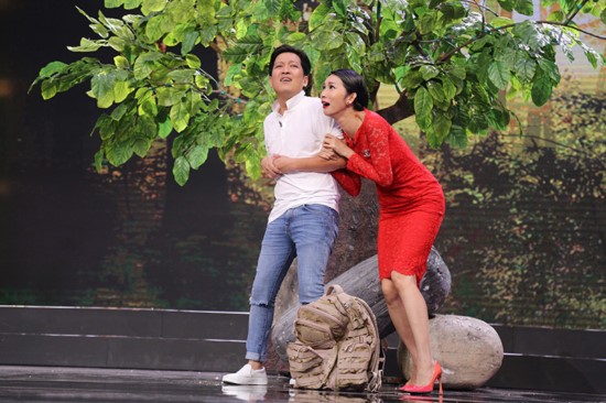 Trường Giang hoang mang khi diễn chung với Xuân Lan
