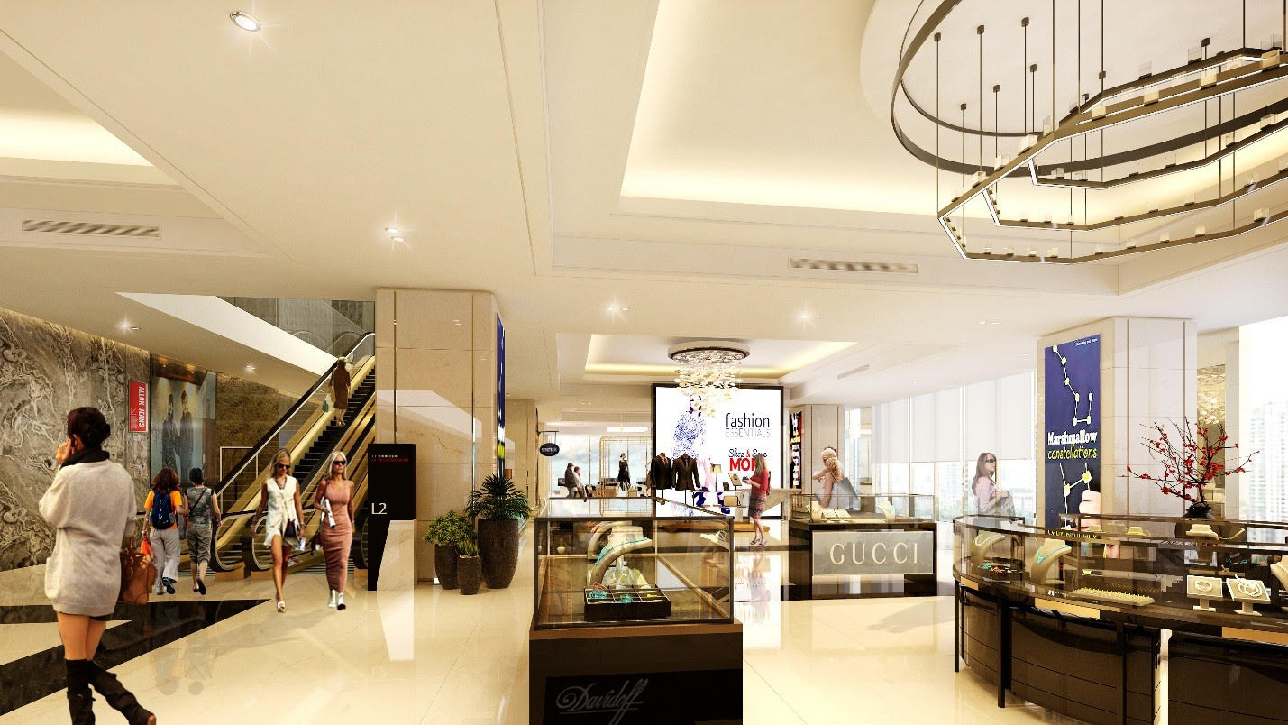 Không gian trung tâm thương mại đẳng cấp được mệnh danh là “Tràng tiền thứ hai” tại Sunshine Center.