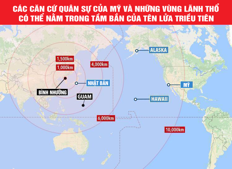 (Infographic) - Lý do Mỹ lo sợ sức mạnh tên lửa Triều Tiên