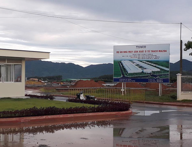 Sập nhà xưởng đang xây tại công ty ôtô Trường Hải, 2 người thiệt mạng