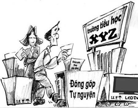 Hàng loạt trường học lạm thu: Chính phủ yêu cầu chấn chỉnh