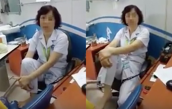 Xử lý vụ bác sĩ viện Mắt Trung ương gác chân lên ghế khi khám bệnh