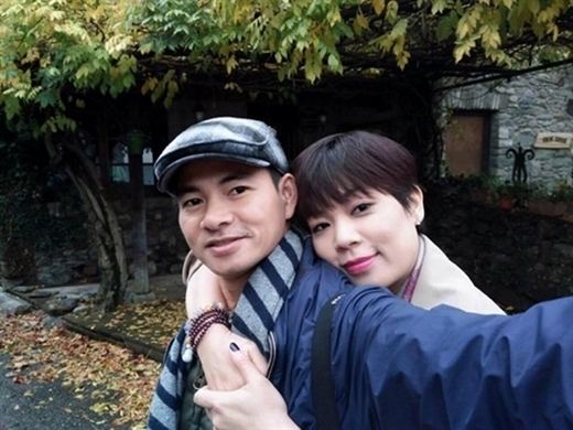 Hồng Nhung và chồng  