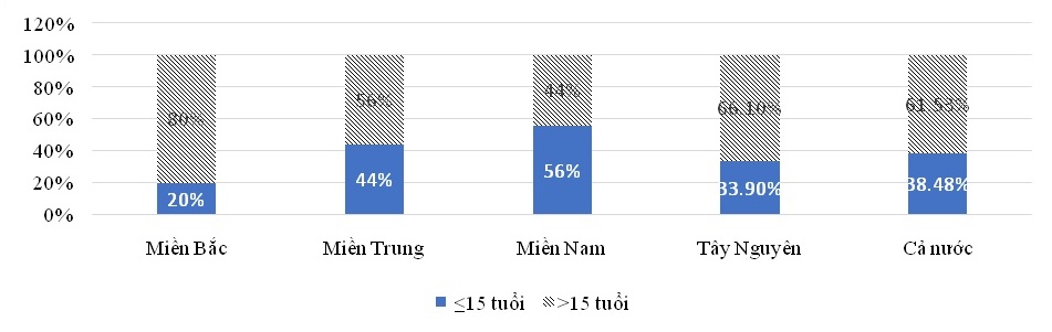 Số mắc theo nhóm tuổi
