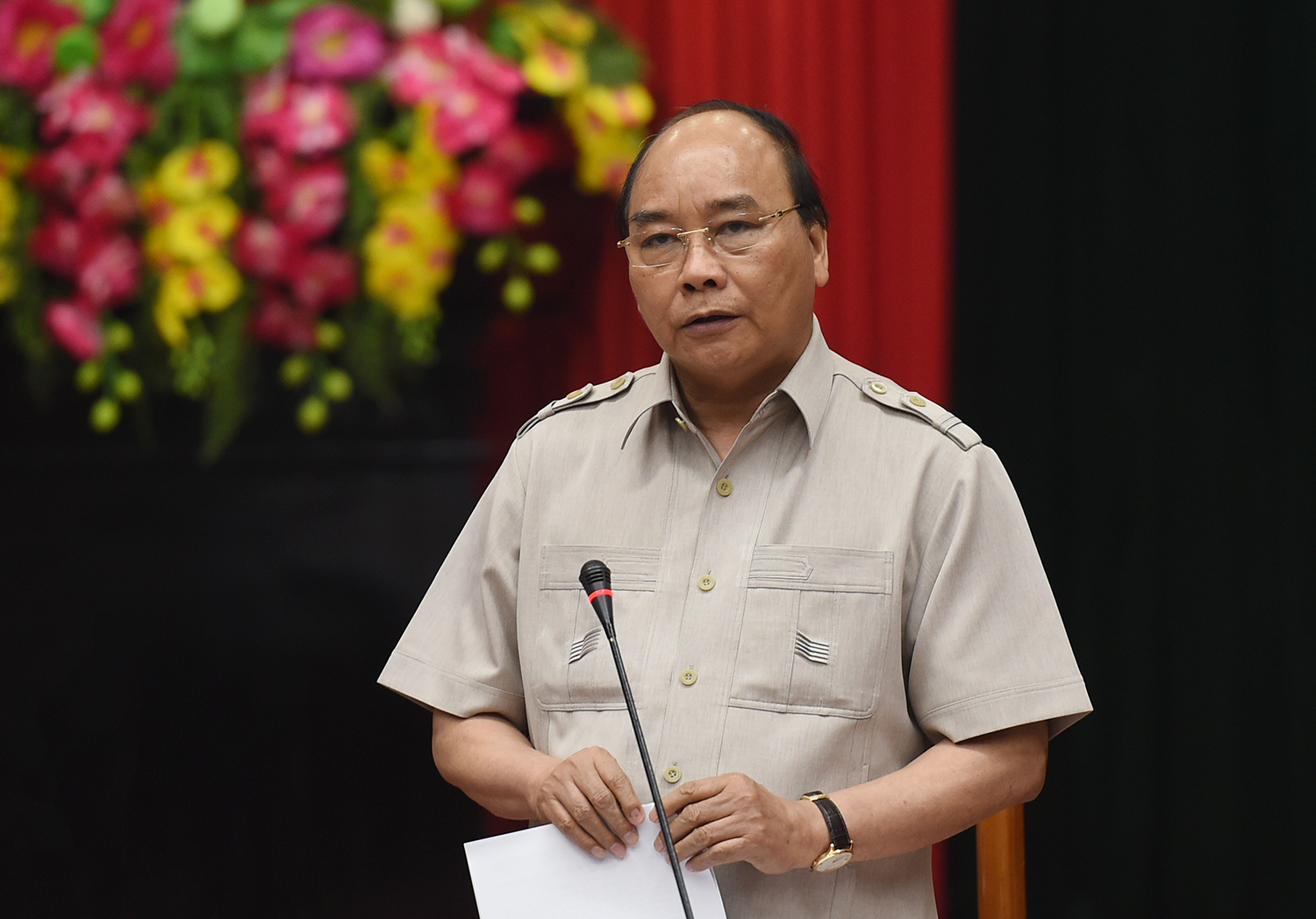 Thủ tướng phát biểu tại cuộc làm việc với lãnh đạo tỉnh Quảng Bình. Ảnh: VGP/Quang Hiếu