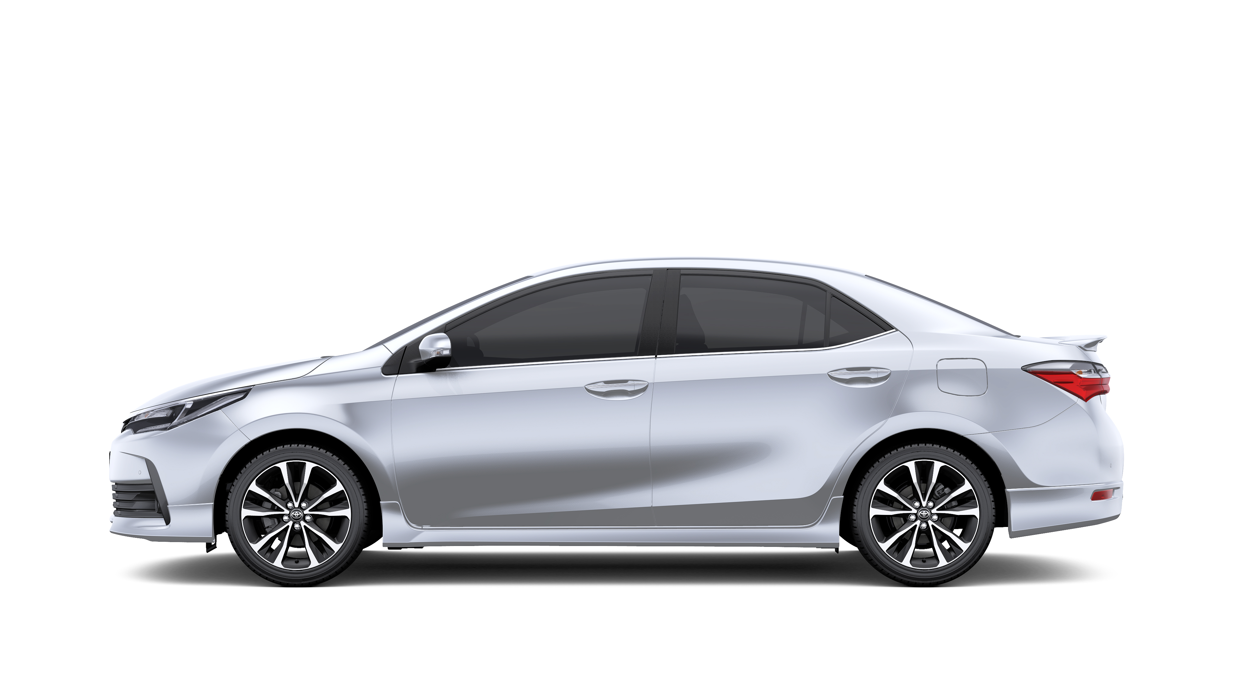Corolla Altis có thiết kế bên hông xe bắt mắt và cá tính hơn với những đường dập nổi chạy dọc thân xe tạo cảm giác hiện đại