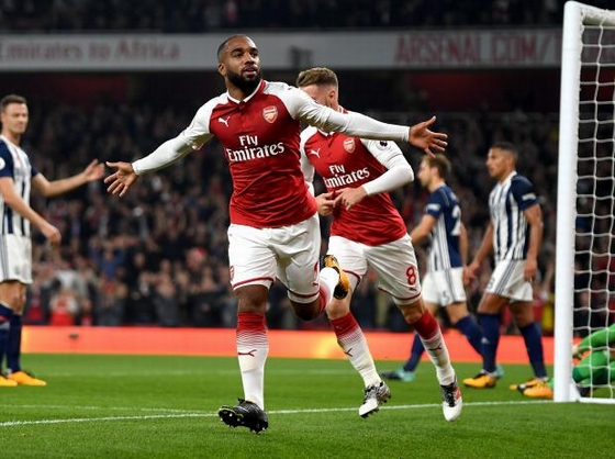 Lacazette lập kỷ lục ghi bàn chưa từng có cho Arsenal!
