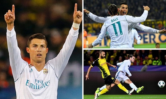Cú đúp bàn thắng của C.Ronaldo &quot;nhấn chìm&quot; Dortmund!