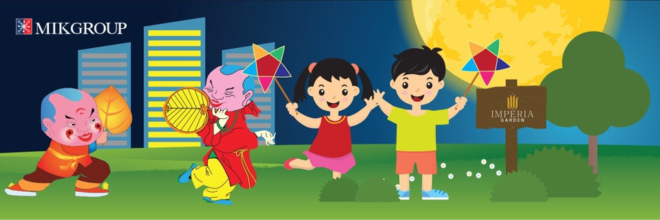 Tranh vẽ chủ đề Trung thu dành cho cư dân nhí tại Imperia Garden tham gia tô màu