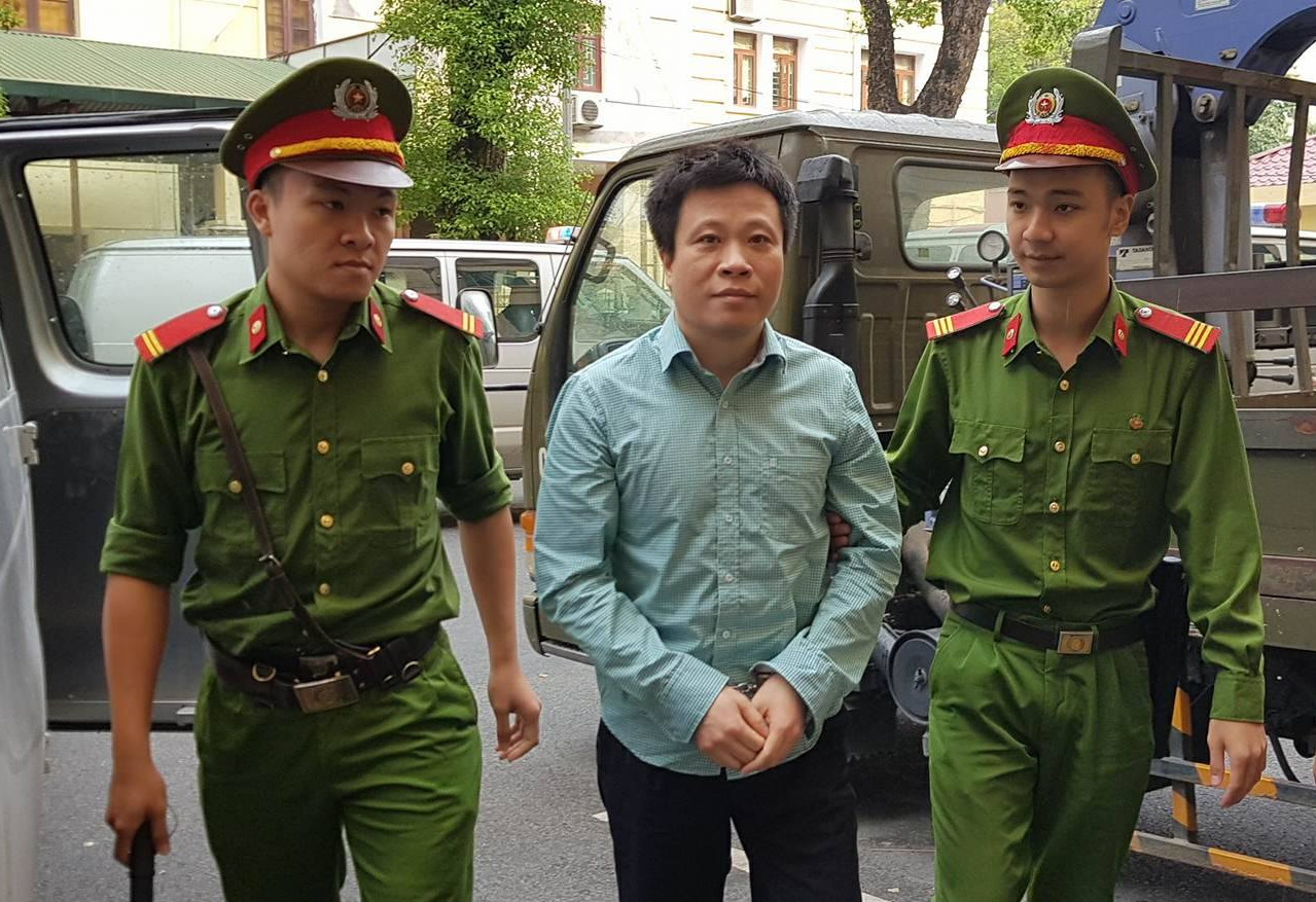 Bị cáo Hà Văn Thắm tại Tòa sáng ngày 29/9. Ảnh: BN