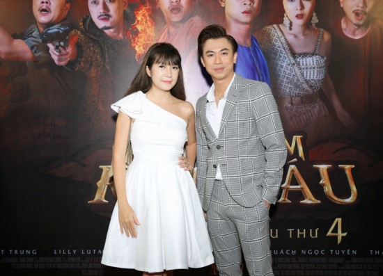 Minh Hà - bà xã của Lý Hải đi dự buổi ra mắt phim một mình.