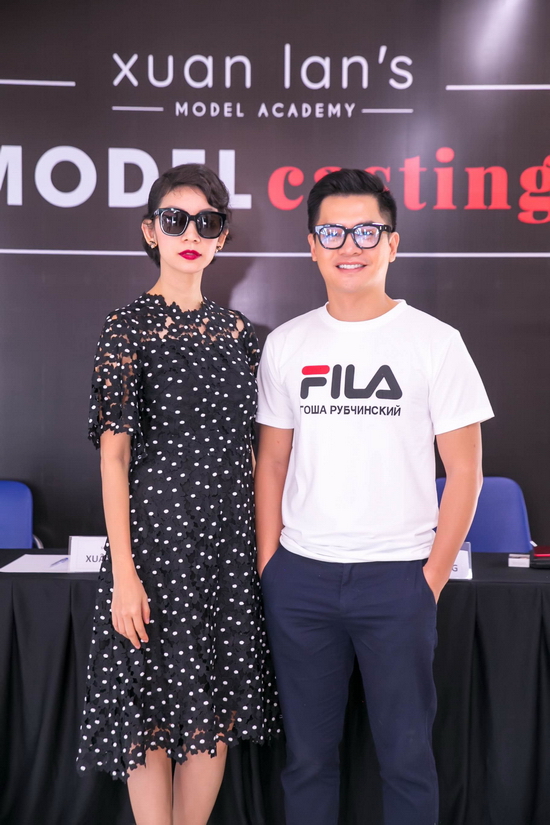 Siêu mẫu Xuân Lan và giám khảo Nam Trung
