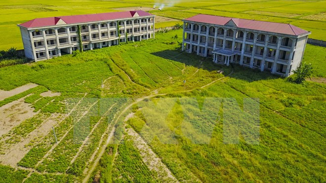 4 năm qua công trình không nhận thêm được nguồn vốn để tiếp tục xây dựng. (Ảnh: Minh Đức/TTXVN)