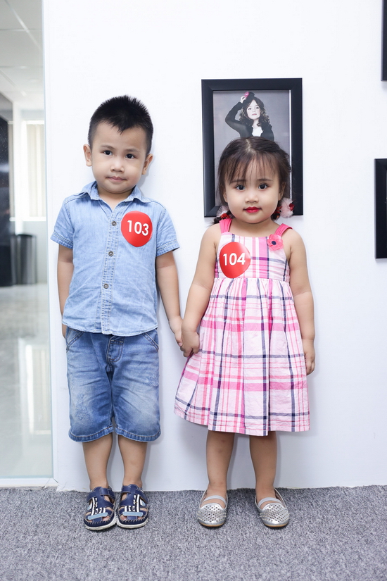 Ngoài ra, buổi casting còn có sự tham gia của những bạn nhỏ chỉ mới 3-4 tuổi nhưng rất dạn dĩ, thông minh.