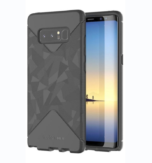 1. Tech21 Evo Tactical Case: Giá tham khảo: $44,95. Thiết kế nhỏ nhẹ dành riêng cho Note 8 với bề ngoài hầm hố màu đen nhám và bề mặt nhiều gờ giúp dễ cầm nắm, chiếc ốp lưng này còn giúp bảo vệ an toàn tuyệt đối cho Note 8 ở những cú rơi ở độ cao từ 3m trở xuống.