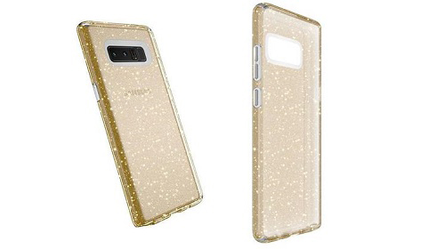 2. Speck Presidio Clear + Glitter: Giá tham khảo: $44,95. Với bề ngoài lóng lánh, chiếc ốp Speck Presidio Clear + Glitter dành riêng cho Note 8 này chắc chắn sẽ góp phần khiến chiếc Galaxy Note 8 của bạn trở nên sang trọng hơn, đặc biệt phù hợp oviws phái nữ. Thiết kế 2 lớp bền chắc cũng giúp bảo vệ tốt cho máy trước những cú rơi, va đập mạnh