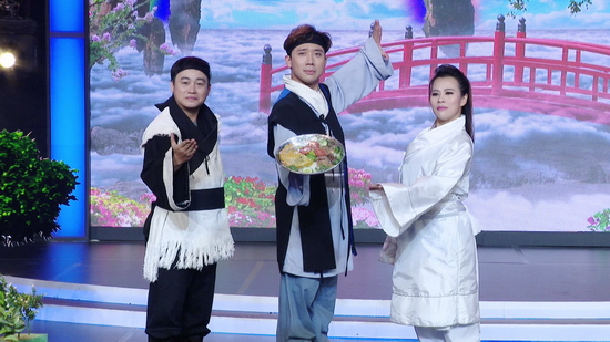 Trấn Thành - Hữu Tín bất ngờ xuất hiện trong tạo hình cổ trang đầy khí chất trong phần thi Sáng tạo cả Ai cũng bật cười tập 2 