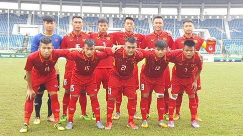 Đội hình xuất phát của U.18 Việt Nam Minh Bình