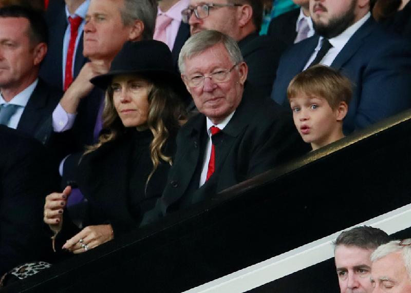 David Beckham cũng không uổng công khi lặn lội đến Old Trafford để theo dõi CLB cũ thi đấu.