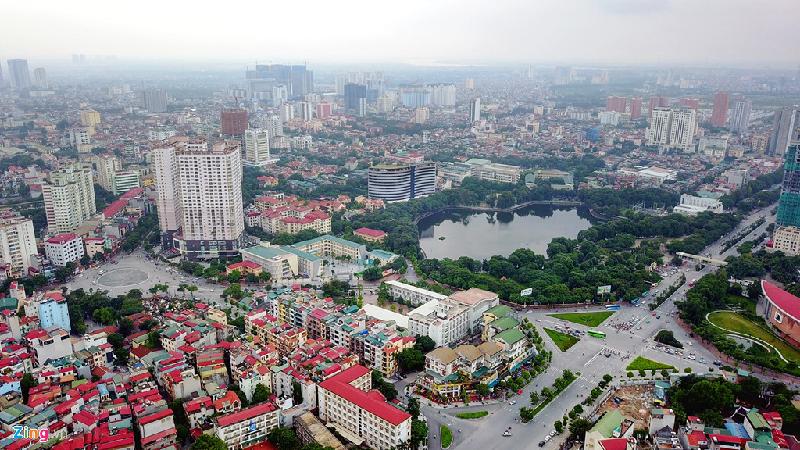 Công viên Nghĩa Đô, phường Nghĩa Tân (quận Cầu Giấy).
