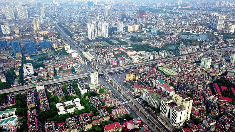 Giao lộ 4 tầng Nguyễn Trãi - Khuất Duy Tiến (quận Thanh Xuân).