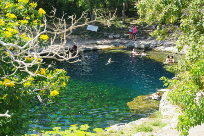 Hồ Dzibilchaltún, Yucatán, México.