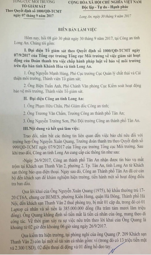 Biên bản làm việc 2