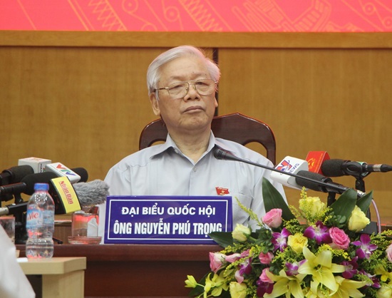 Tổng Bí thư Nguyễn Phú Trọng tiếp xúc cử tri Hà Nội