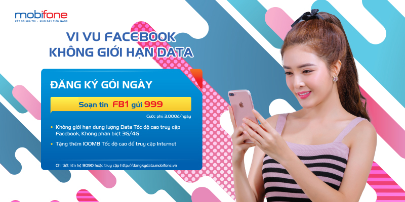Đăng ký ngay gói Facebook data của MobiFone để lướt Facebook, livestream với thần tượng cả ngày miễn phí data