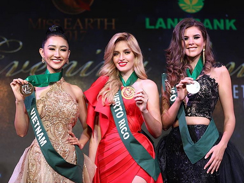 Hà Thu xuất sắc dẫn đầu số huy chương giành được tại MissEarth 2017