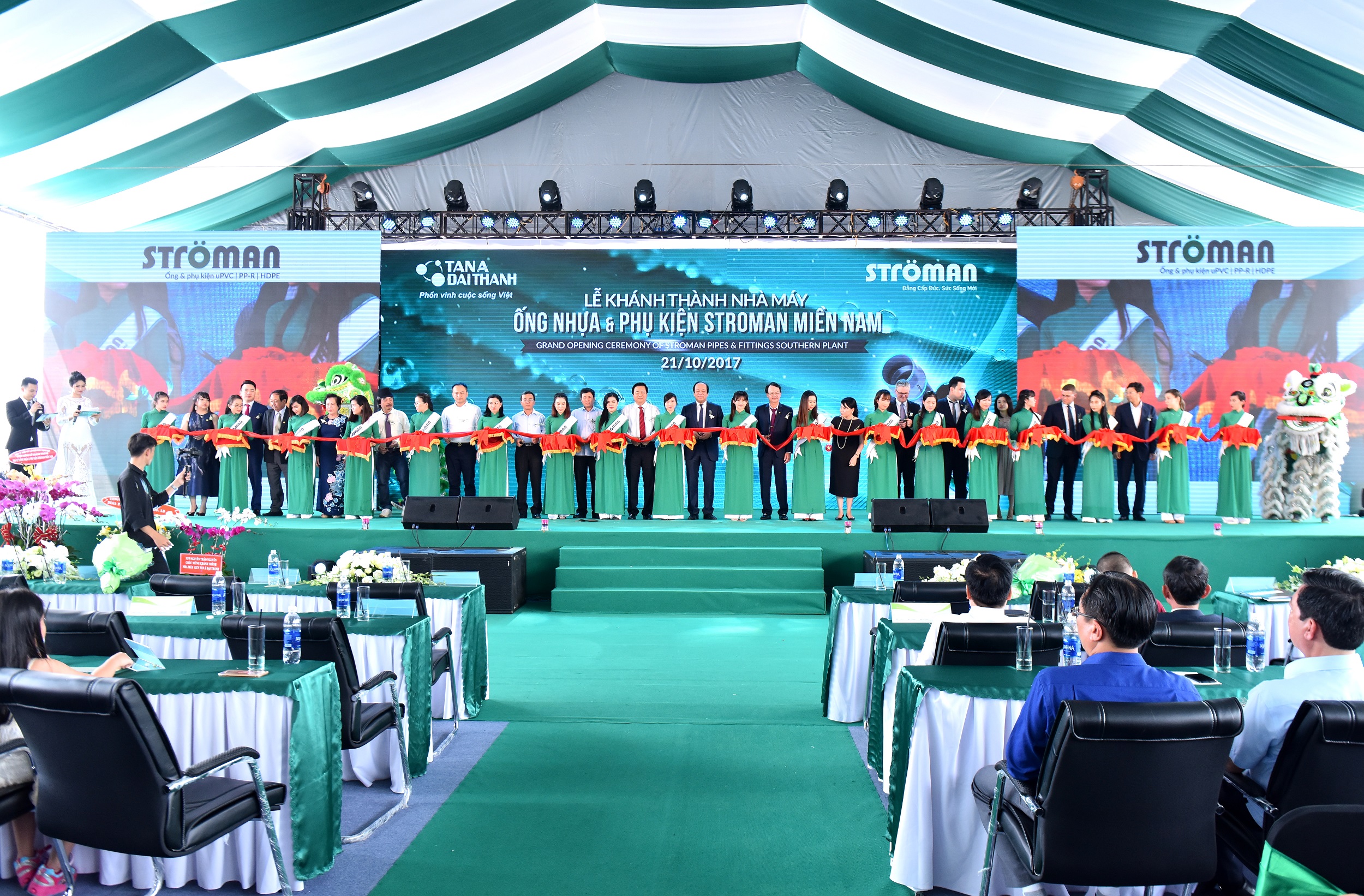 Tân Á Đại Thành cung cấp mỗi năm 150.000 tấn ống nhựa Ströman cho thị trường phía Nam