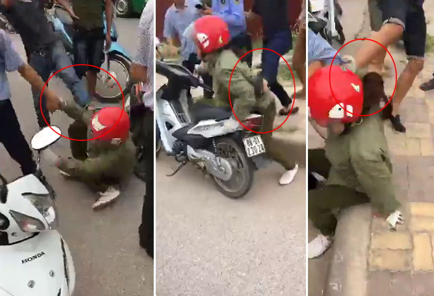 Nghi bắt cóc nữ sinh, người phụ nữ bị đánh dã man