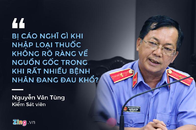 Theo bản án, Hùng mua H-Capita với giá 27 USD, sau đó nâng giá lên 75 USD. Vị đại diện VKS đã chất vấn bị cáo Hùng về việc nâng giá thuốc ảnh hưởng nghiêm trọng đến những bệnh nhân ung thư đang bám víu hy vọng vào những viên thuốc đó. Nguyễn Minh Hùng cho biết H-Capita là thuốc hỗ trợ điều trị ung thư chứ không phải là thuốc trị.