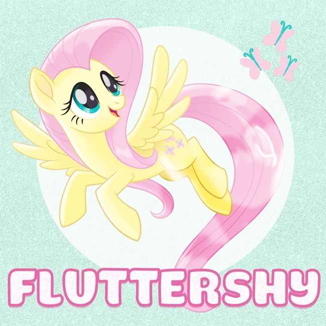  Fluttershy nhút nhát:        Cô bé có một trái tim tràn đầy lương thiện và tình yêu thương. Bởi vậy cô nàng là hiện thân của lòng tốt.