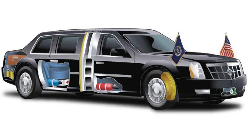 4. Bên trong cách ly và bảo mật tuyệt đối: Chiếc xe được niêm phong kín từ bên trong, giữ an toàn cho Tổng thống trước các cuộc tấn công hóa học. Tất cả các cửa sổ đều đóng chặt, ngoại trừ cửa sổ của lái xe có thể hạ xuống một chút để quan sát bên ngoài hoặc trả lệ phí cầu đường. Bồn chứa nhiên liệu được bao bọc bởi một loại bọt công thức đặc biệt, có thể ngăn chặn mọi loại chất nổ. Ngoài ra, súng shotgun, bình chữa cháy, camera quan sát ban đêm là một trang bị bắt buộc trên xe. The Beast còn sở hữu hệ thống dưỡng khí ngay dưới ghế và một túi máu của Tổng thống để cấp cứu trong trường hợp ông bị thương. 