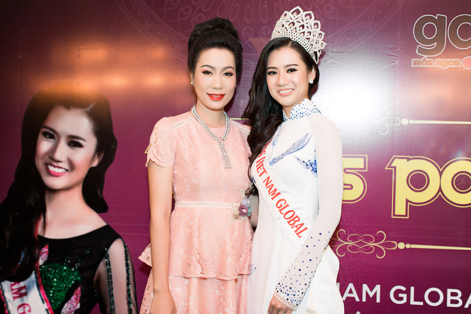 Á hậu Trịnh Kim Chi đọ sắc Hoa hậu Việt Nam Toàn Cầu Quốc Phương