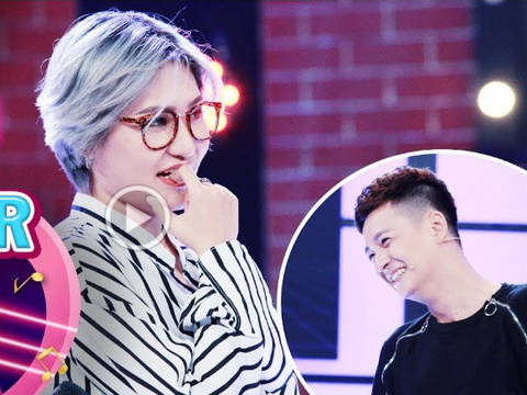 Vicky Nhung khiến Ngô Kiến Huy 'than trời trách đất' khi tham gia Sàn đấu ca từ