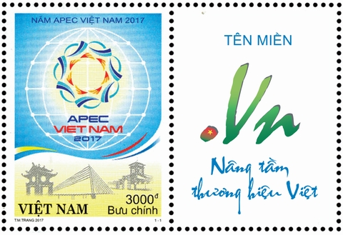 Tên miền &quot;.VN&quot; lên tem Bưu chính Việt Nam