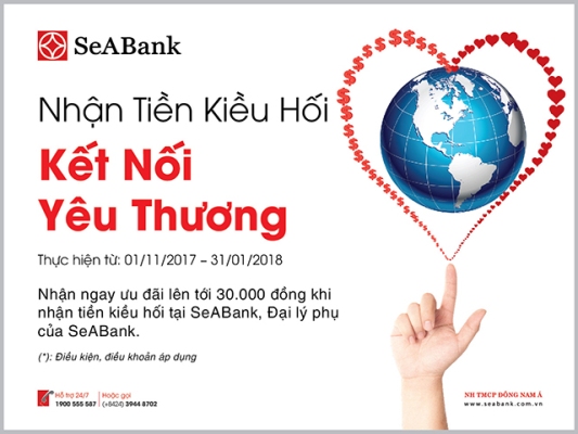 SeABank tặng 9.000 phần quà cho khách hàng kiều hối