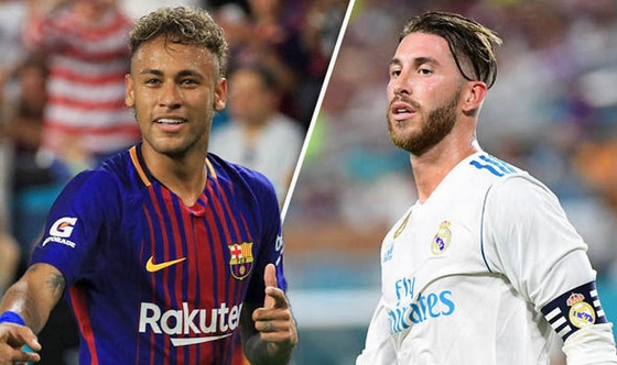 Ramos chào đón Neymar tới sân Bernabeu!