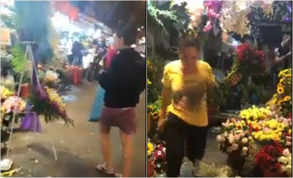 Bị chê ngực lép, cô dâu mớii quậy tung cửa hàng hoa