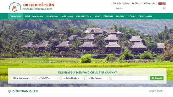 Trang thông tin du lịch dành riêng cho người khuyết tật