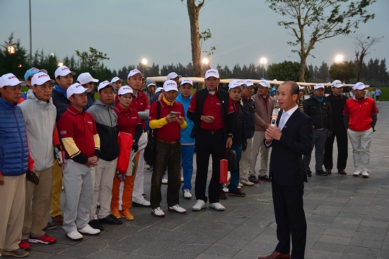 Ông Nhữ Văn Hoan - Phó Tổng Giám Đốc Thường Trực Công ty CP Quản lý sân golf Biscom phát biểu khai mạc