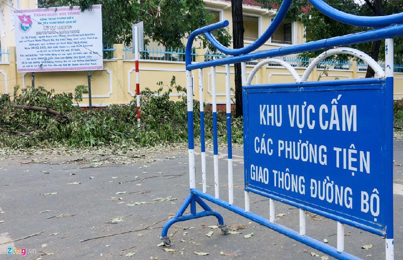 Nhiều tuyến đường vẫn bị cấm do cây cối chắn ngang. 