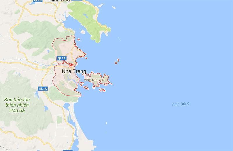 TP Nha Trang. Ảnh: Google Maps.