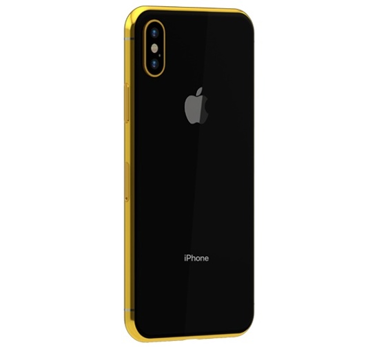 Đó chính là phiên bản iPhone X được mạ vàng 24K, trên thực tế thì chiếc iPhone X này chính là phiên bản màu xám không gian với toàn bộ khung kim loại bo quanh thân máy được mạ bằng vàng 24K. Nếu mua ngay thì thiết bị sẽ được giao hàng từ ngày 15 tháng 11 năm 2017 với giá khoảng 1.317USD/1.723USD cho phiên bản bộ nhớ 64GB/256GB.