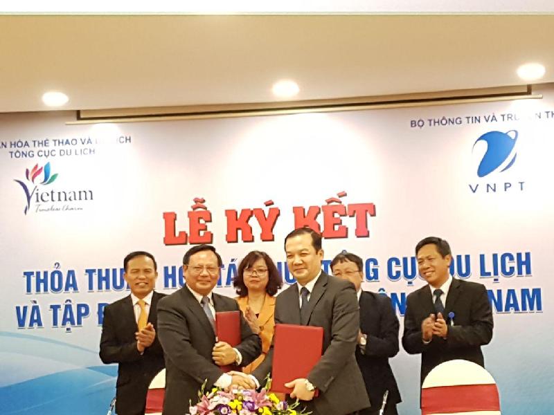 Lễ ký kết giữ VNPT và Tổng cục du lịch đã diễn ra thành công, tốt đẹp